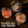 Pasithea Canadian Red Cedar 4-Point Sauna Headrest - Pack of 1 Comfortable Sauna Pillow w/Unique Adjustable Discs for Optimal Head Support - Wooden Headrest Pillow for Infrared or Traditional Spaces #5