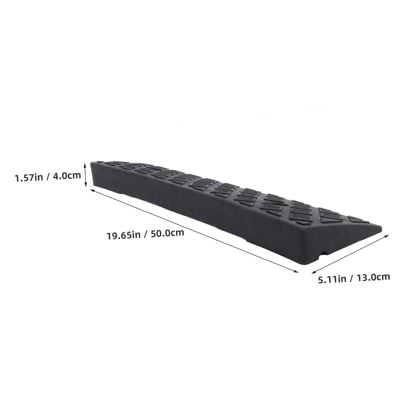 Rampe per Soglia Auto in Plastica Nera, Set 2 Pezzi