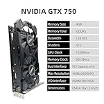 QTHREE GeForce GTX 750 Graphics Card,4GB,GDDR5,128Bit,HDMI, DVI, VGA,PC Video Card for Working,GPU,PCI Express x16,DirectX 12 - Image 2