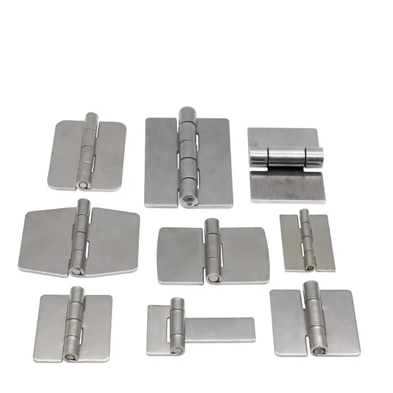 Rmwkrmogrf D 304 Stainless Steel Hinges Without Holes Oor Weldable Chest Of Rawers Hardware Accessories 1Pcs ﻿(D)