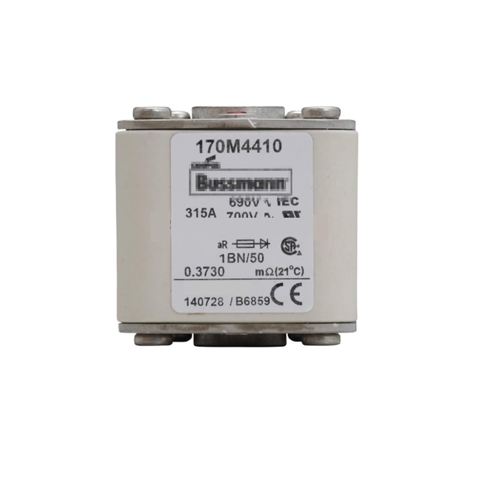 Fusible 170M4411 haute performance coupure ultra rapide pour armoire electrique