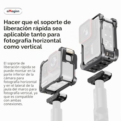 Jaula de aluminio para Insta360 Ace Pro 2 carcasa protectora modelo 3 2
