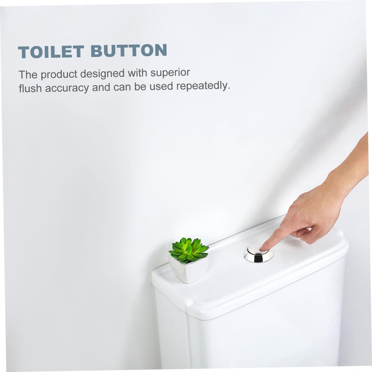 NUOBESTY 5 Ensembles Bouton De Toilette Pousser Réservoir De Toilettes Boutons De Réservoir De Toilette Clé Seul Bouton De Chasse D'eau Libérer Les Pièces Abdos 12 Pièces * 5