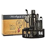 Mixology & Craft Bartender Kit - 15 Piece Set Including Cocktail Shaker and Bar Accessories, Perfect for Drink Mixing at Home, Plus Exclusive Recipe Cards