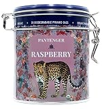 Raspberry Tea Bags. USDA Organic. Finest Black Tea Leaves, Raspberries and Hibiscus. 20 Tea Pyramid