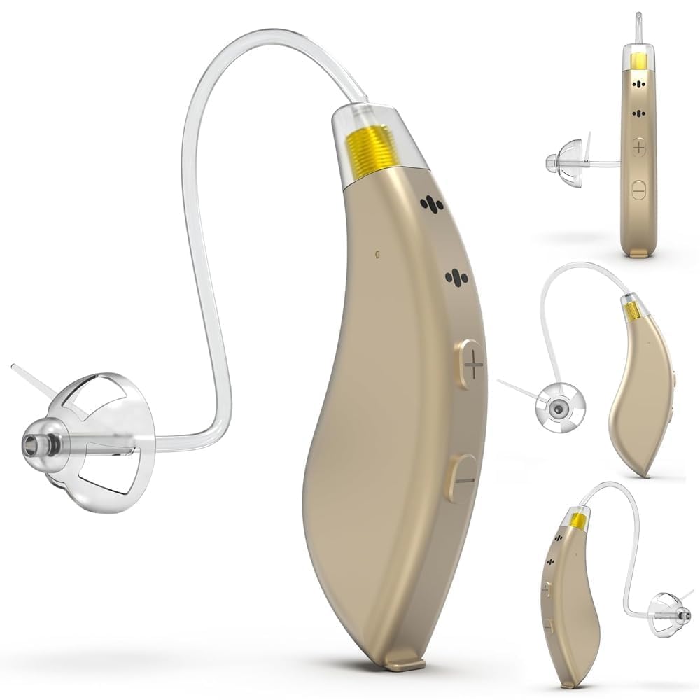 BlaidsX Pro Programmable Hearing Aids for Adults with Mobile App Hearing Test & Noise Cancellation, Hearing Aids for Seniors with Bluetooth, Dual Mic & 48 DSP Channels | USA-Made Multi Core Processor