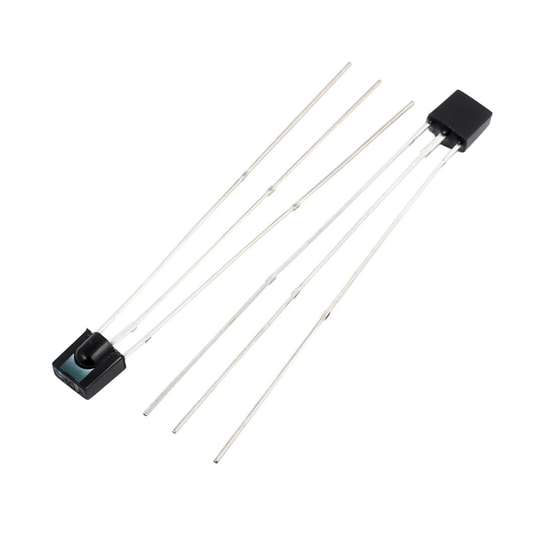 Aexit 15Pcs CHT0038A-45 Electrical Connectors 3Pins Flat Infrared Receiver Photodiodes Cam-Type Connectors IR Diode