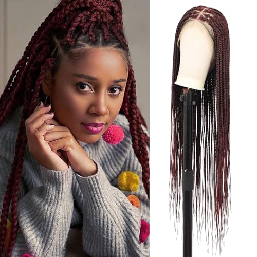 Lexqui 36'' Knotless Braided Wigs for Women Box Braid Wig
