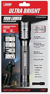 Feit Electric LED Tactical Flashlight, Aluminum, Black