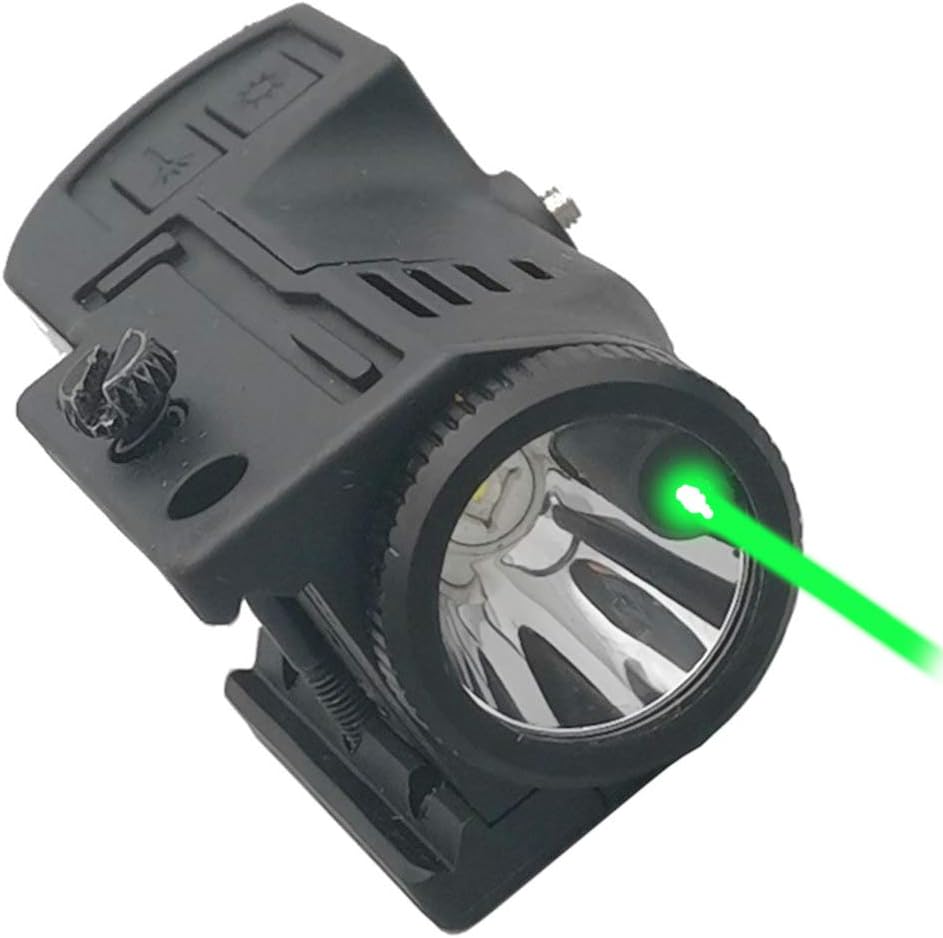 Laswin Tactical Flashlight with Internal Green Laser Sight for Pistol,2 in 1 Laser Light Combo,Magnetic Charging Flashlight Gun Laser Sight for Handguns,Glock,Rifle,Shotguns