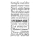 Autocollants muraux pour la maison (120 x 60 cm). Couleur au choix WALL STICKERS REGULLES DE LA MAISON STICKER FRASE AFORISMA ADHESIF MURAL