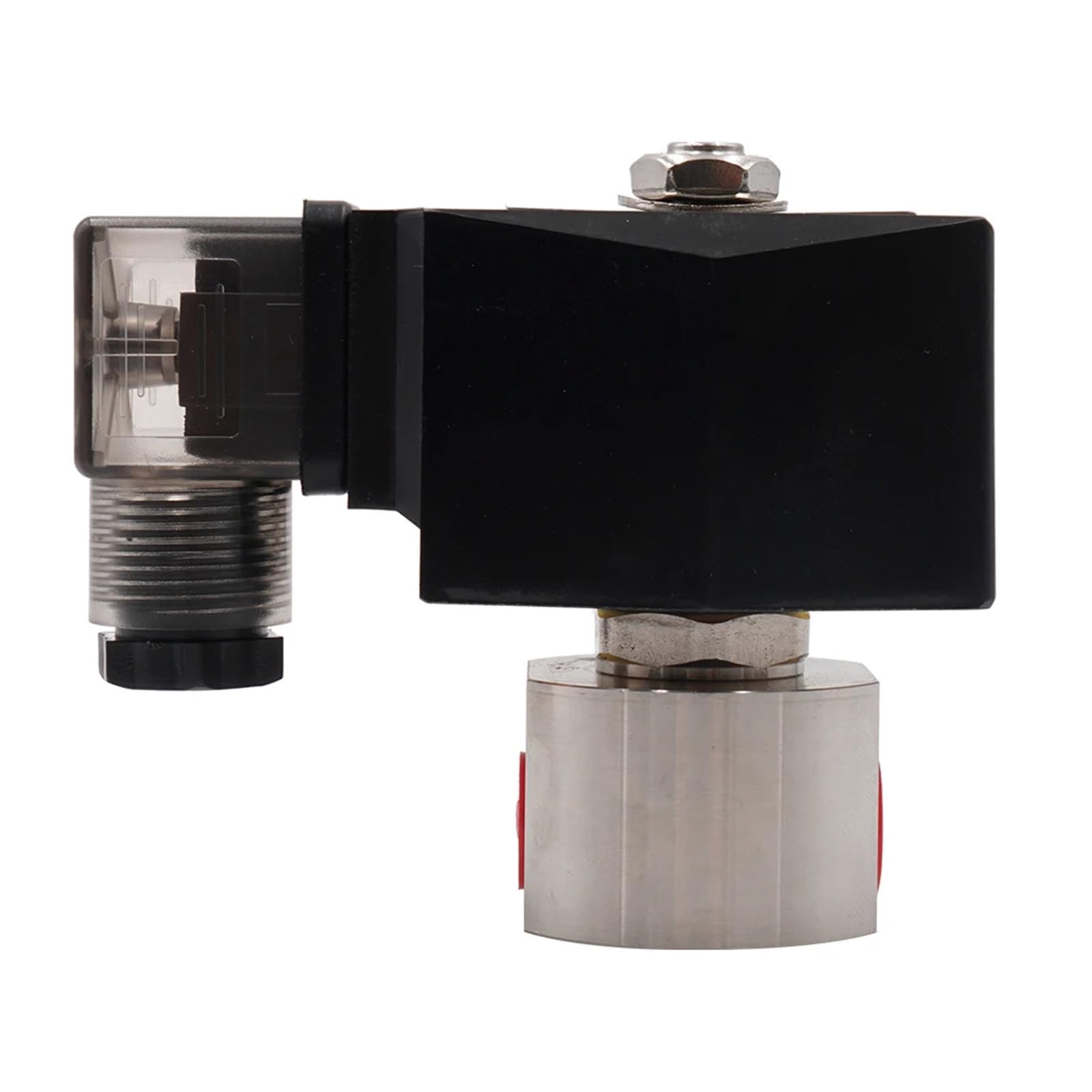 Électrovanne 200 bar en acier inoxydable normalement fermée 24V pour contrôle de précision
