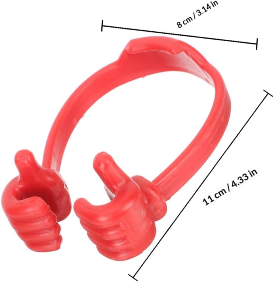 6pcs Thumbs Gesture Phone Holders Colorful Desktop Cellphone Stands Creative Small Smartphone Supports for Office and Home Use image 2