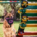 Ahuuen Mesh Maulkorb Für Hunde,Weicher Maulschutz Für Hunde | Verstellbarer Maulkorb Gegen Fressen Lecken Fellpflege Training - Ermöglicht Hecheln Und Trinken Für Outdoor-Training Und