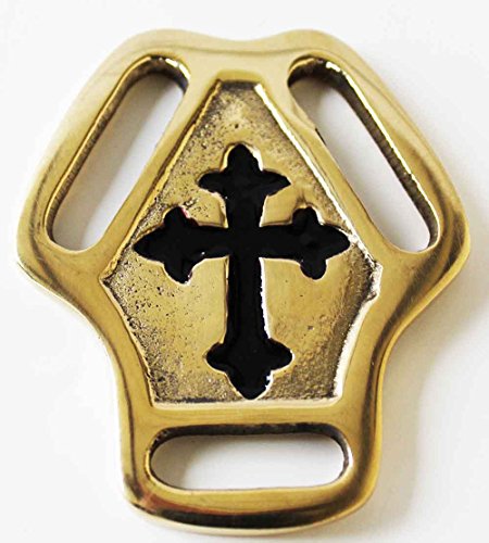 CHALLENGER Horse Tack Brass Bridle Breast Collar Martingale Center 5824