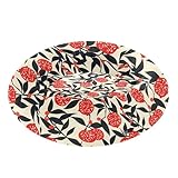 siphylline Style Granatapfel-Frucht-Haustier-Katzenbett, warm und gemütlich, flauschigeres Welpenbett für kleine Haustiere, Rot / Schwarz