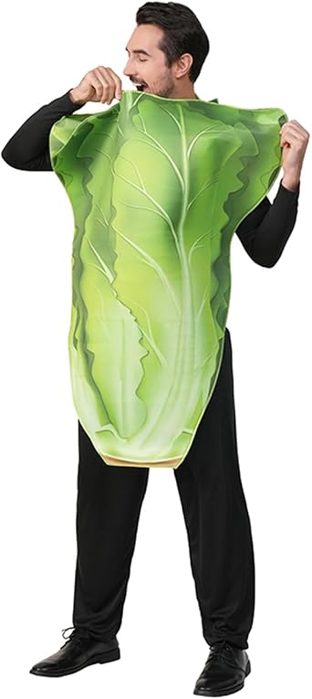 Lettuce Costume for Adult Couples Vegetable Food Costume