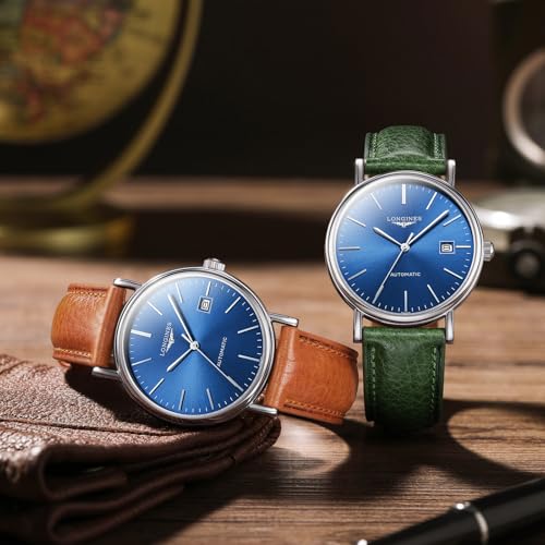 Image of Getalia Italian leather Watch Band Tuscany Natural Vegetable-Tanned Full Grain Genuine Leather,18mm 19mm 20mm 21mm 22mm Quick Release Replacement Watch Straps for Men and Women Thick and Soft