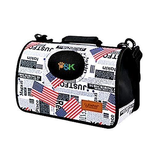 PSK PET MART Breathable Single Shoulder Bag for Pet Cat Dog Teddy Outdoor Travel Medium Black Miragul 2