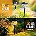 GIGALUMI 8 Pack Solar Lights Outdoor Waterproof, LED Solar Garden Lights, Outdoor Decorations, Garden Decor for Yard, Patio, Landscape, Planter, Walkway (Warm White)