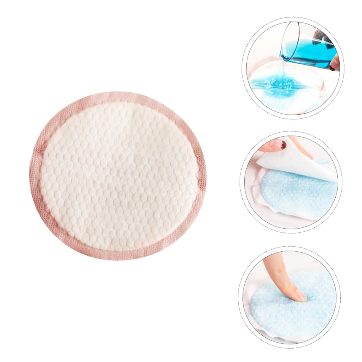 Beatifufu Breastfeeding Pads 24ct Reusable Nursing Pads for Leaking Galactorrhea Cushion Leakproof Disposable Bra Cover