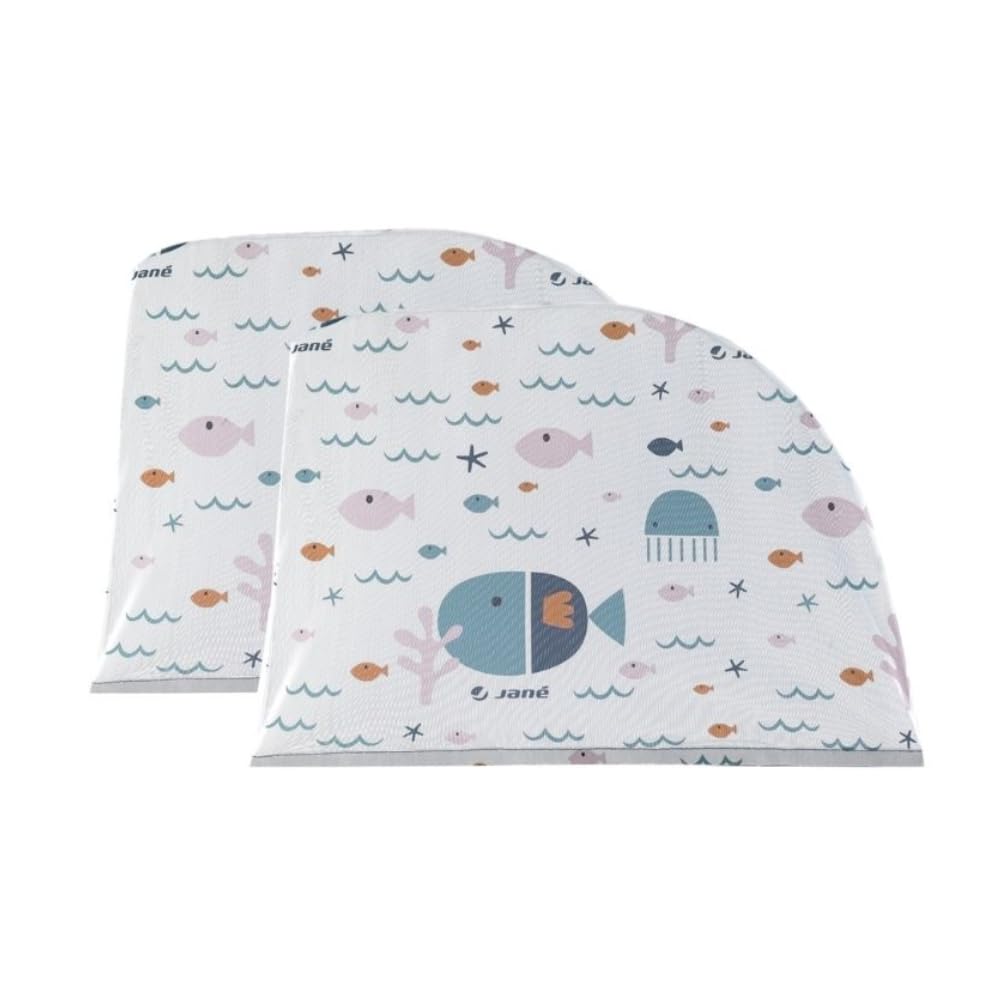 Jané Parasol para Coche, Protege de Insectos, Protege del Sol, 2 Unidades por Pack, Talla L, Azul
