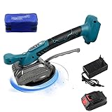 Fliesenmaschine, 21 V, , Fliesen, manuell, Saugnapf, elektrische Fliesen, 5 Geschwindigkeitsstufen, verstellbar, Vibrationsalarm, Fliesen, wird mit einer Aufbewahrungstasche (1 Akku) geliefert