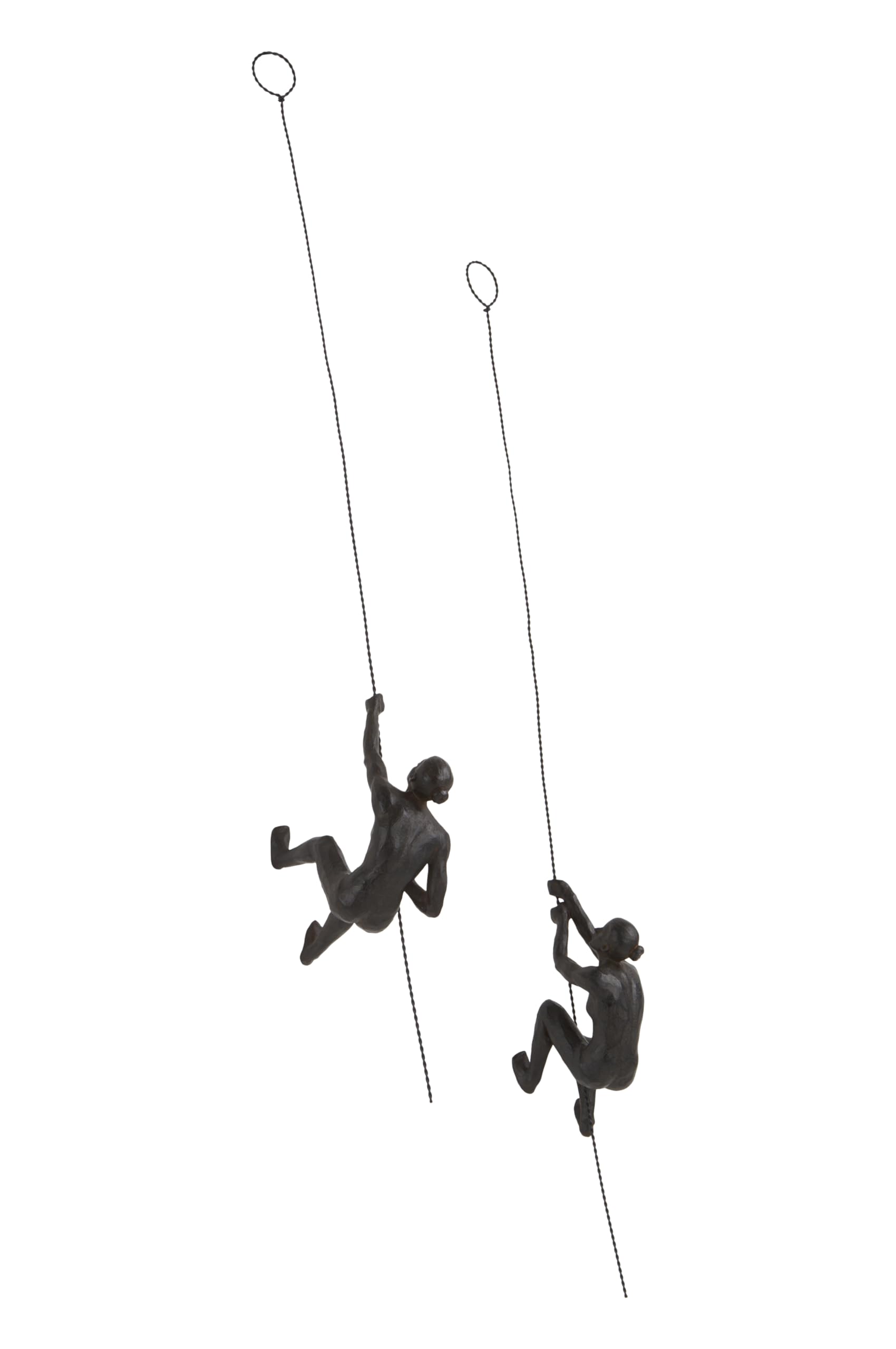 JOTEX Female Climbers - Figuras Decorativas (2 Unidades), Color marrón