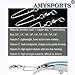 AMYSPORTS High Strength Ball Bearing Swivels - Stainless Saltwater Corrosion Resistance Barrel Swivel for Freshwater Fishing - 50pcs 180lbs