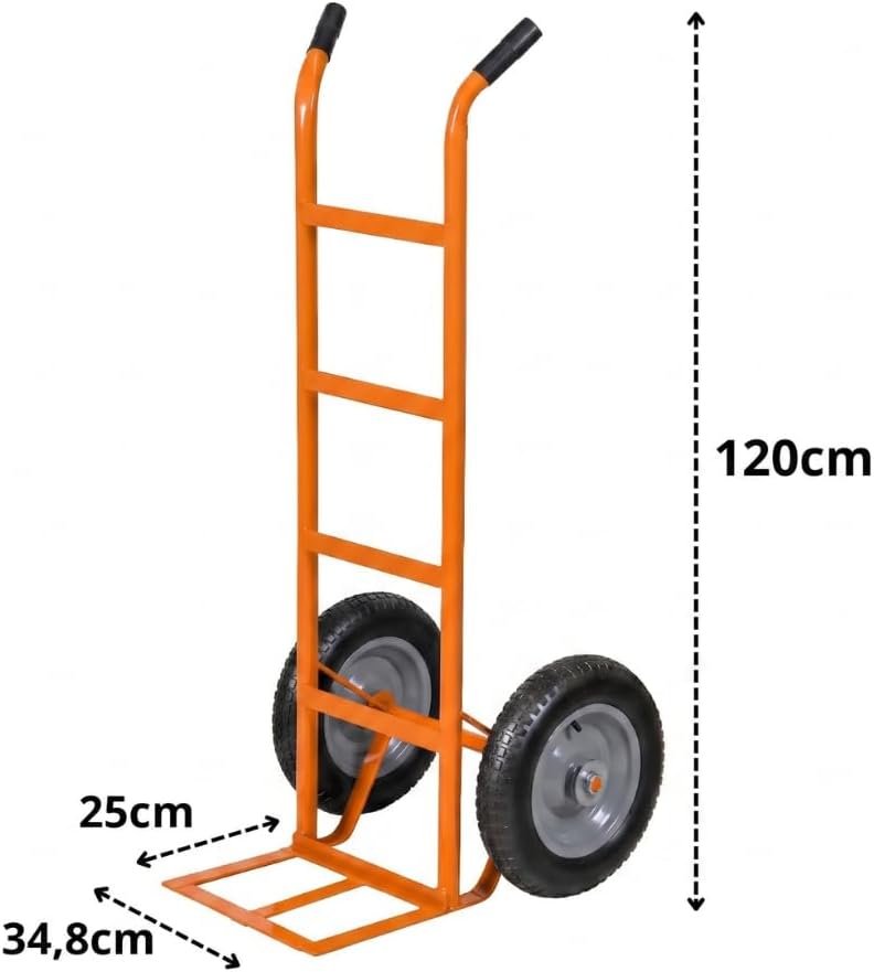 Carrinho vertical para transporte manual de cargas