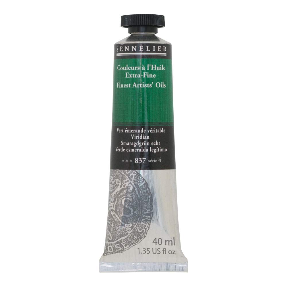 Sennelier huile Viride 40ml pour peindre des paysages en atelier