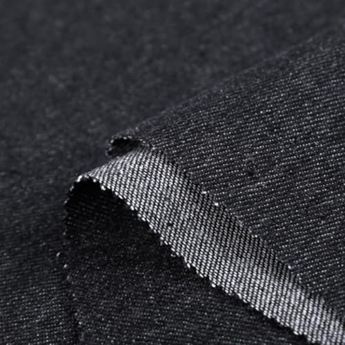 Tissu denim lavé bleu clair 100% coton de 150cm de large pour vêtements et couture créative