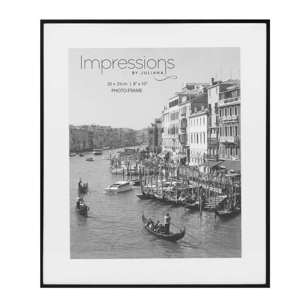 Cadre photo 20x25 cm noir mat en métal pour poster et portrait mural