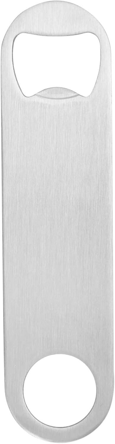 Stainless Steel Flat Bottle Openers Bulk Set for Bartender, Bar Supplies, Restaurant (4.8 x 1.2 Inches, 12 Pack): Home & Kitchen