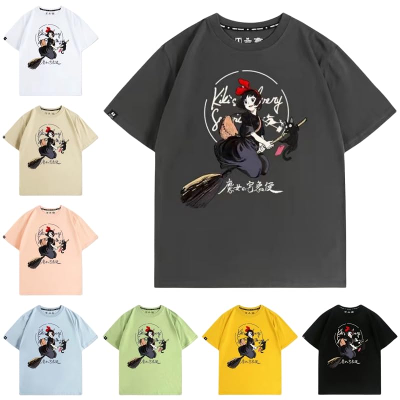 Amazon.co.jp: 魔女の宅急便 Tシャツ 半袖 レディース メンズ 大人