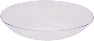 Club Pack of 12 Form & Function Clear Large Plastic Oval Bowls 64 oz.