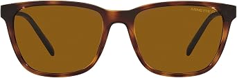 ARNETTE Man Sunglasses Matte Black Frame, Dark Grey Lenses, 57MM