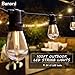Banord 102FT Outdoor String Lights, Waterproof Patio Lights with 35 Shatterproof LED Bulb Hanging Light String, Black String Light Vintage Party Lights for Garden, Backyard, Porch, Cafe, Deck, Wedding