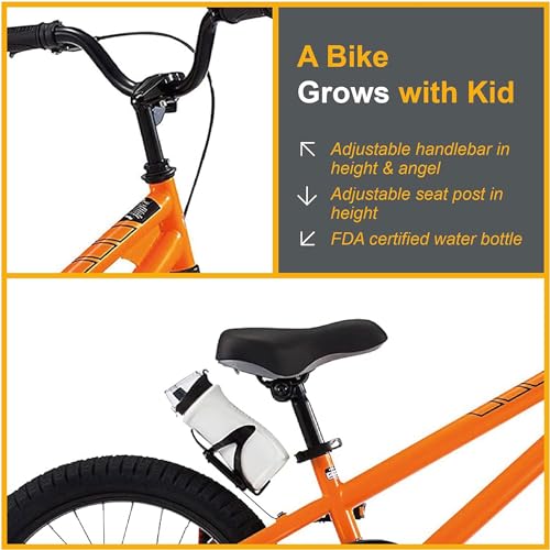 image for Royalbaby Kids Bike Boys Girls Freestyle BMX Bicycle With Kickstand Gi