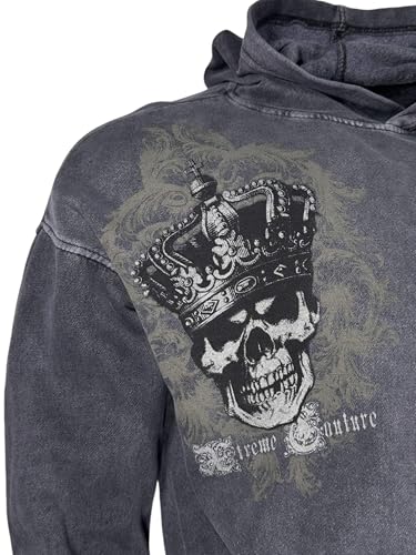 Xtreme Couture By Affliction Unisex Oversized Boxy Pullover Hoodie Ordained4