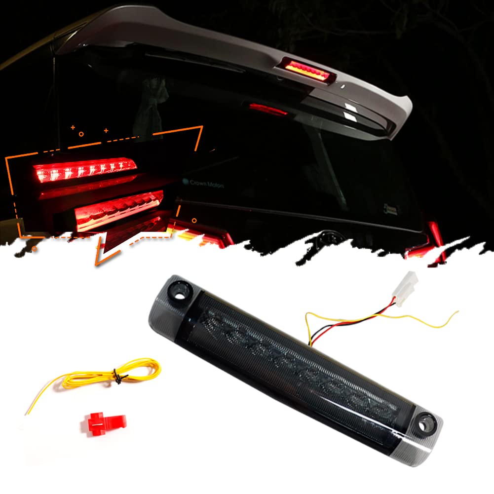 TurningMax Smoked High Mount LED 3rd Stop Brake Light Assy Compatible with Toyota 4Runner Highlander Prius Sienna