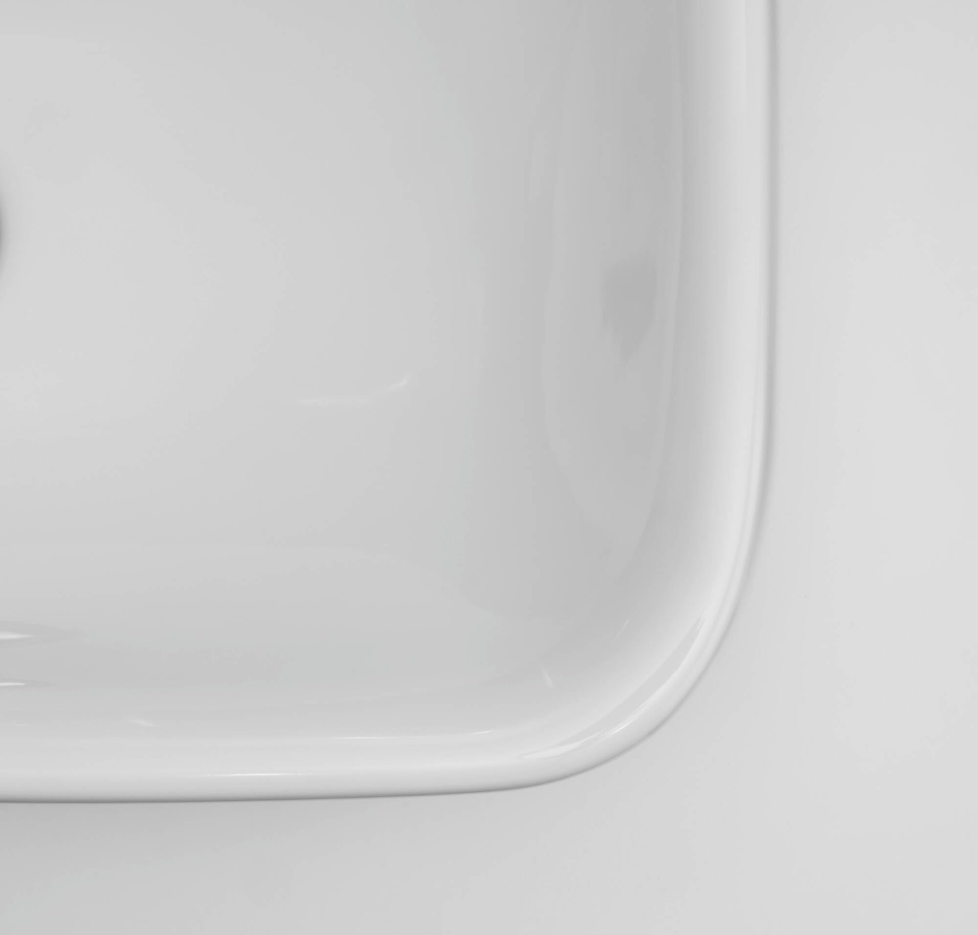 Duravit DuraStyle Einbauwaschtisch für Einbau von oben, ohne Überlauf, ohne Hahnlochank 600 mm • 600 x 430mm, weiß 372600000, 372600000