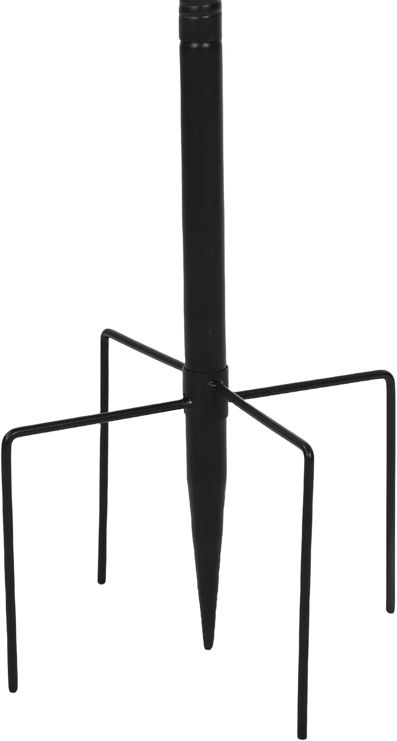 Zerodis Bird Feeder Pole Kit Feeder Accessories House Pole Mount Kit for Outdoors with 5 Prong Base Feeding Station for Wild Birds Watching Adjustable Stand