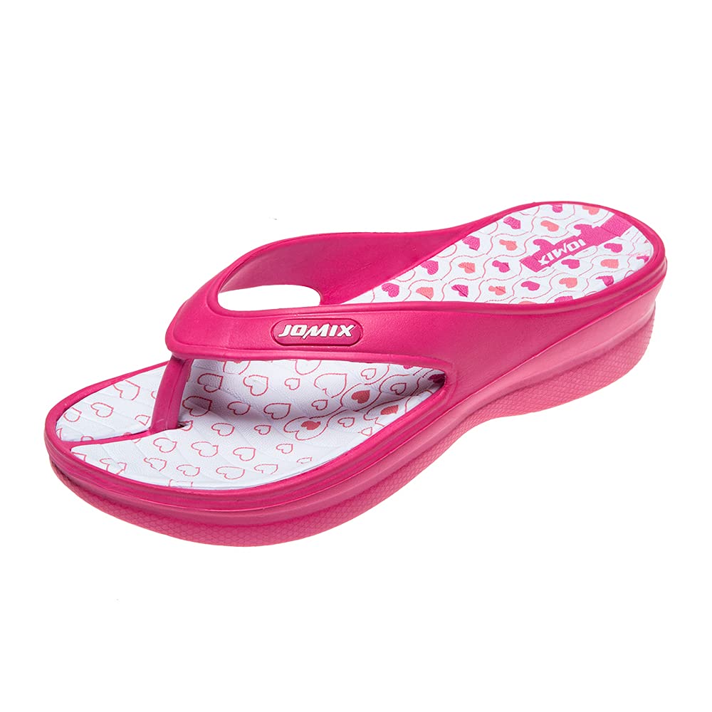 JOMIX Sommer Flip Flops Damen Dicke Sohle Zehentrenner Bunte Sandalen Badelatschen Badeschlappen Meer Pool Strand Schwimmen