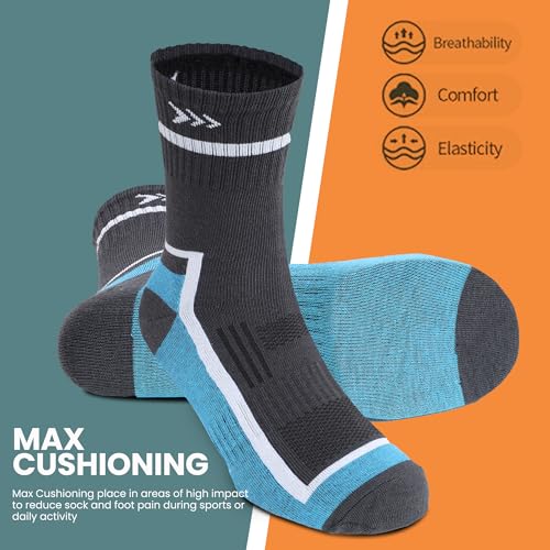 Image of Mayor Swift Crew Length Socks for Men & Women, Breathable Comfort, Anti-Odour, Ideal for Running, Workout, & Casual