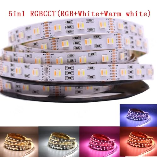 Tira LED flexible 5 metros, RGB+CCT 12V miniatura 5