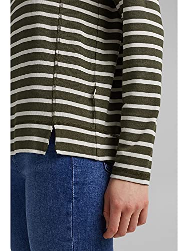 ESPRIT 021cc1k312 T-Shirt, 350/kaki Verde, XS