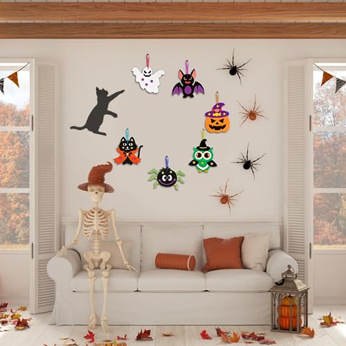 LAMEK 12 Halloween Bastelsets für Kinder Halloween Kreativsets zum Basteln – Ansicht 4