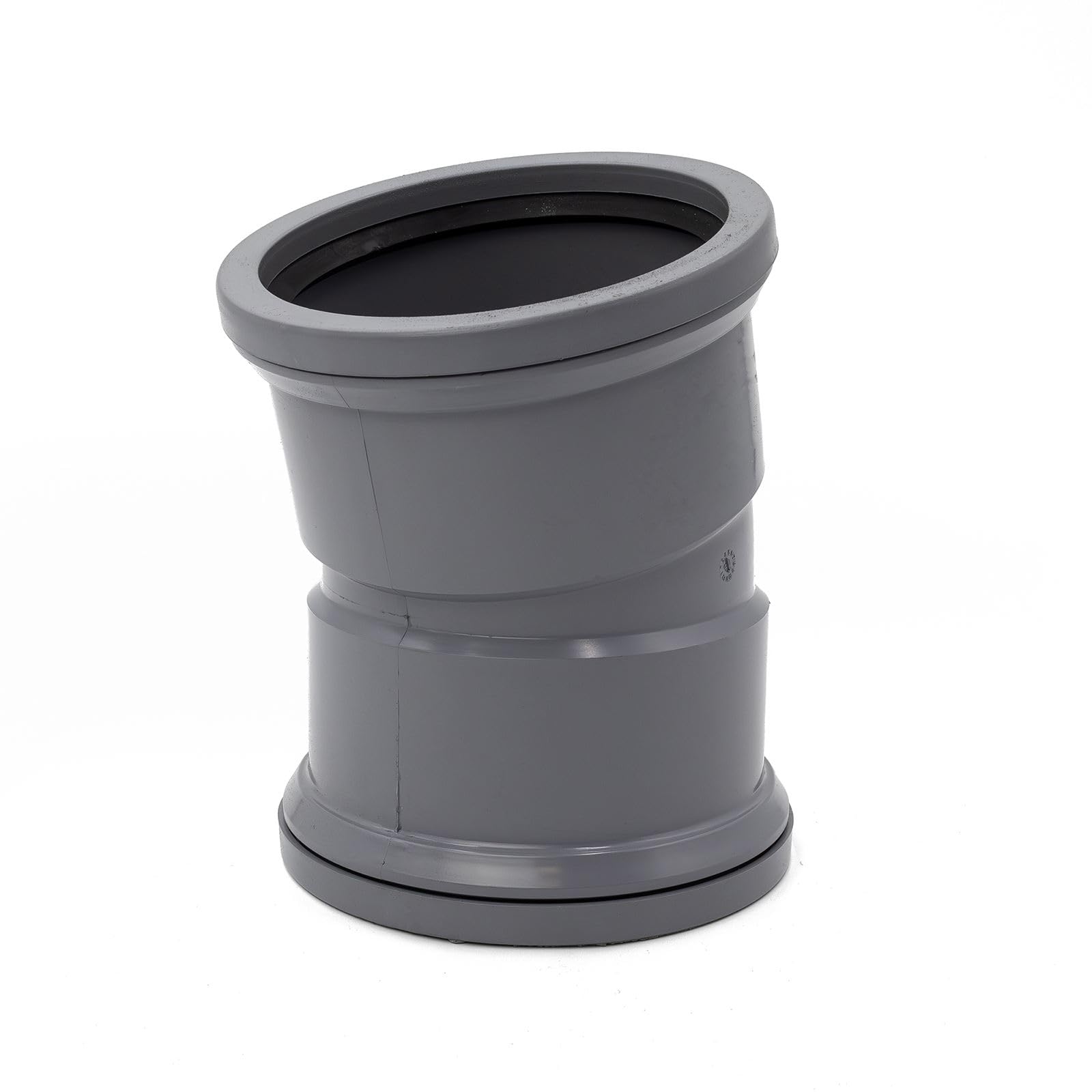 15° Bend (Double Socket), Grey Kayflow 110mm Soil & Waste Pipe Fitting
