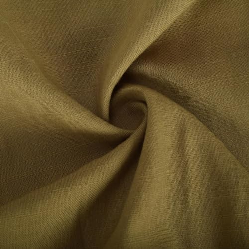 Mens Casual Linen Pants Double Pleated Front Business Trousers Lightweight Straight Leg Cozy Lounge Pants with Pocket4